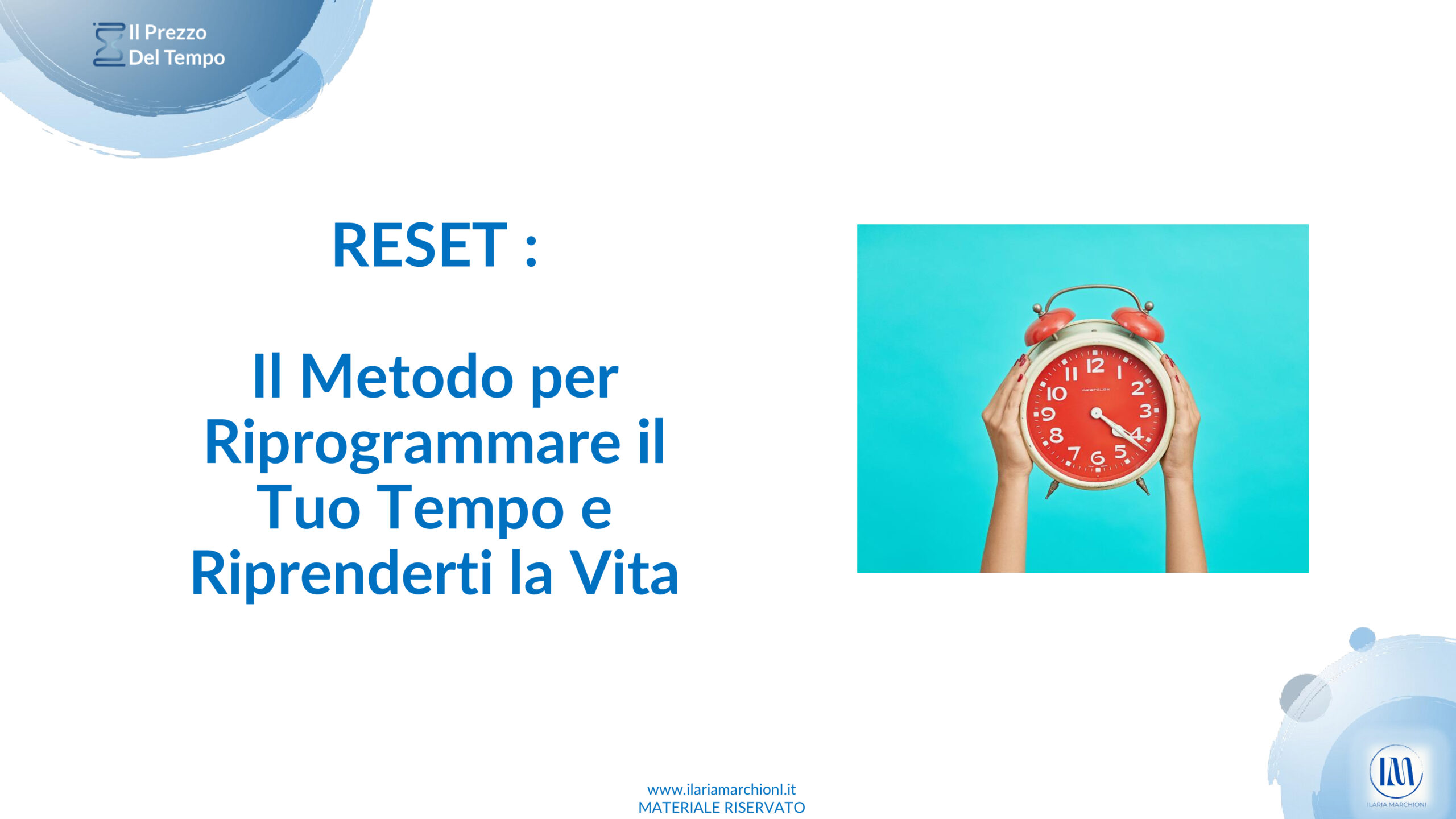 VIDEOCORSO COMPLETO – METODO RESET